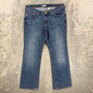 Levi's 518 Superlow Bootcut Jeans Women's 18M Blue Denim Pants